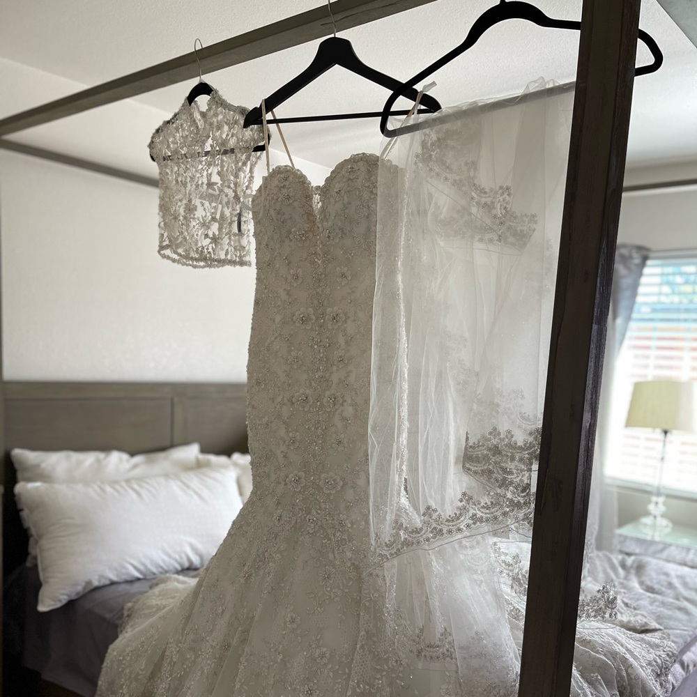 Wedding dress and accessories
